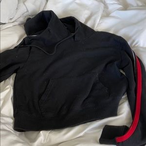 Brandy Melville Black Cropped Sweatshirt